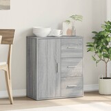 vidaXL Dressoir 60x31x70 cm Grijs Bewerkt Hout - 54% Korting
