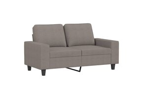 VidaXL Tweezitsbank Stof Taupe - 120 cm Breed - 52% Korting!
