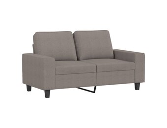 VidaXL Tweezitsbank 120 cm stof taupe - 35% korting