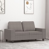 VidaXL Tweezitsbank 120 cm stof taupe - 35% korting