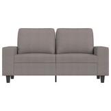 VidaXL Tweezitsbank 120 cm stof taupe - 35% korting