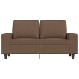 VidaXL Tweezitsbank 120 cm Stof Bruin - 35% Korting