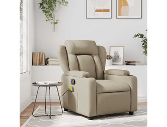 Verstelbare Massagestoel Cappuccino Kunstleer - 30% Korting