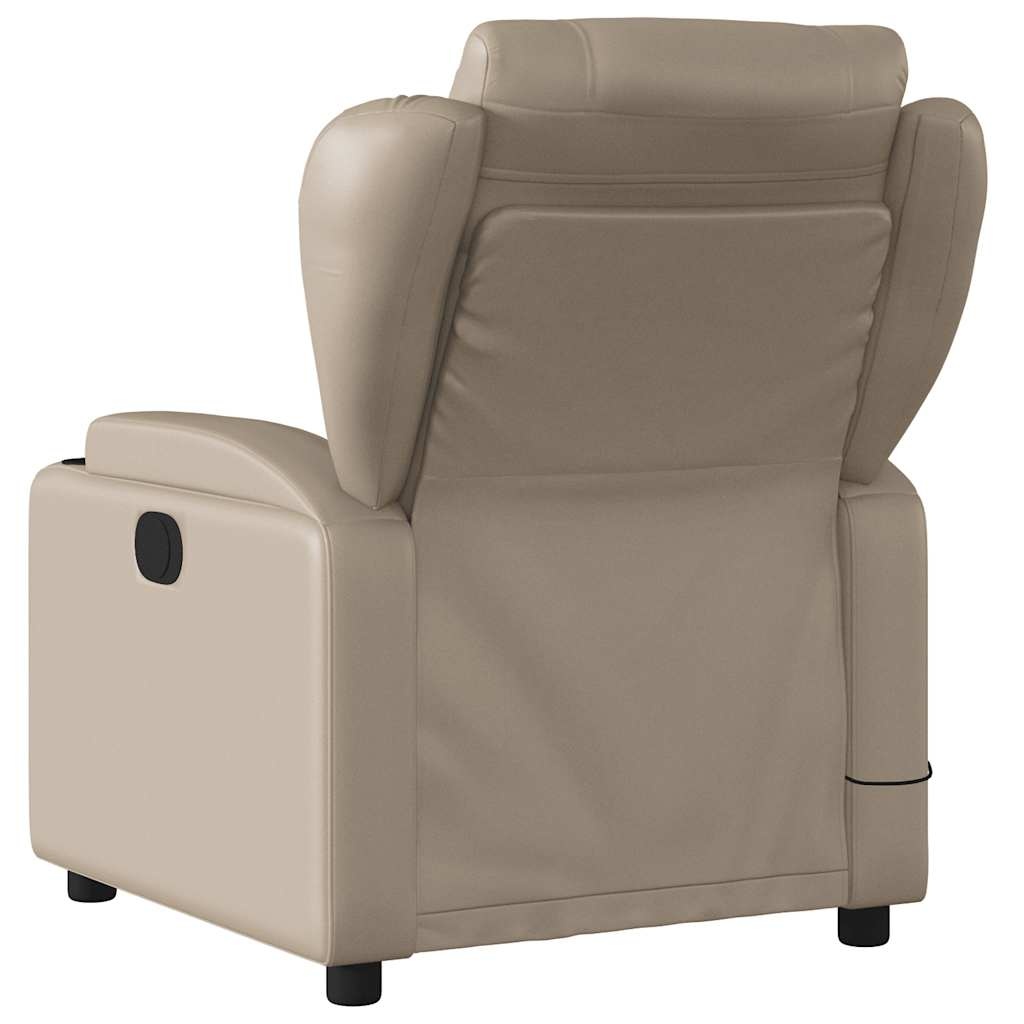Verstelbare Massagestoel Cappuccino Kunstleer - 30% Korting