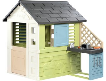 Smoby Speelhuis met Zomerkeuken - Gerecycled Materiaal - 35% Korting
