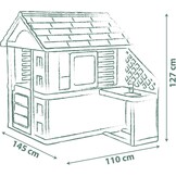 Smoby Speelhuis met Zomerkeuken - Gerecycled Materiaal - 35% Korting