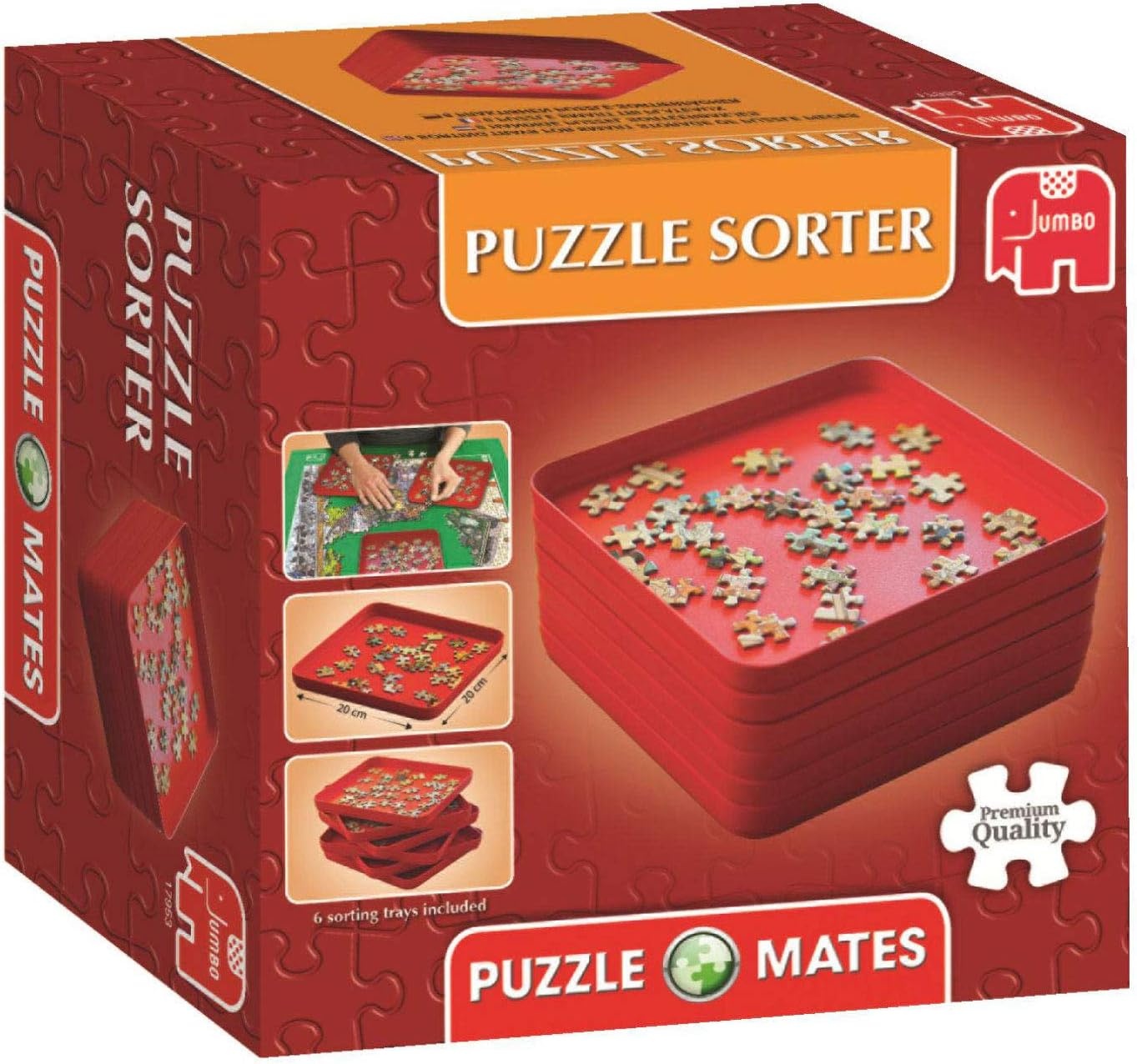 Puzzelsorteerder met 6 Bakken (20x20cm) - 31% Korting