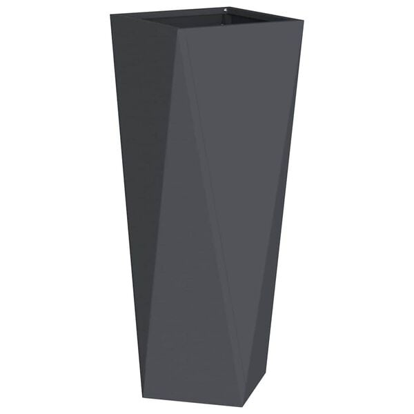 Plantenbak Staal Antraciet 30x30x75 cm - 34% Korting