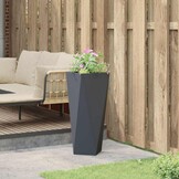 Plantenbak Staal Antraciet 30x30x75 cm - 34% Korting