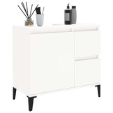 vidaXL Badkamerkast 65x33x60 cm bewerkt hout wit