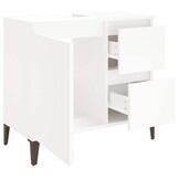 vidaXL Badkamerkast 65x33x60 cm bewerkt hout wit