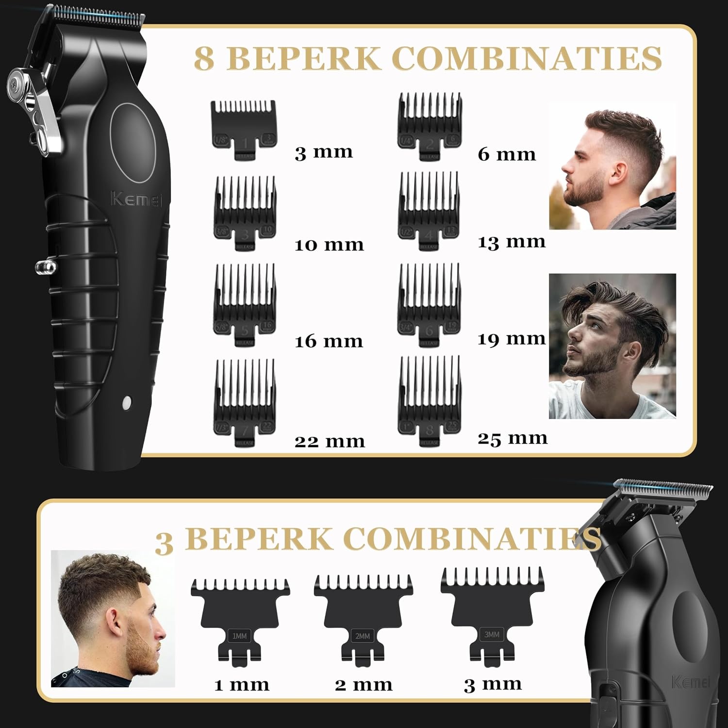 Professionele Tondeuse Set - Haar- & Baardtrimmer 34% Korting