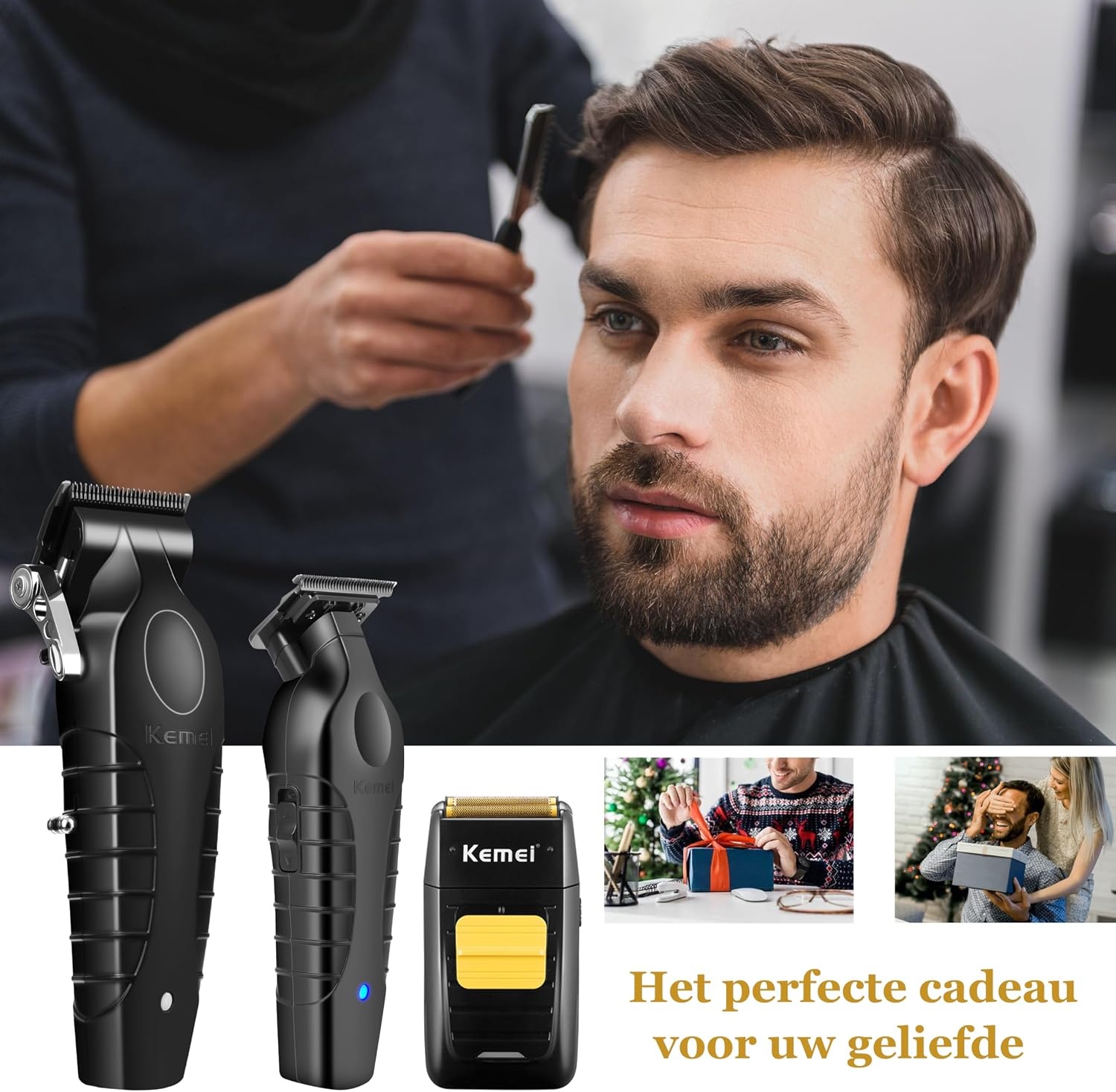 Professionele Tondeuse Set - Haar- & Baardtrimmer 34% Korting
