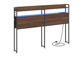 Hoofdbord met Opbergruimte & LED Bruin Eikenkleur (41% Korting)