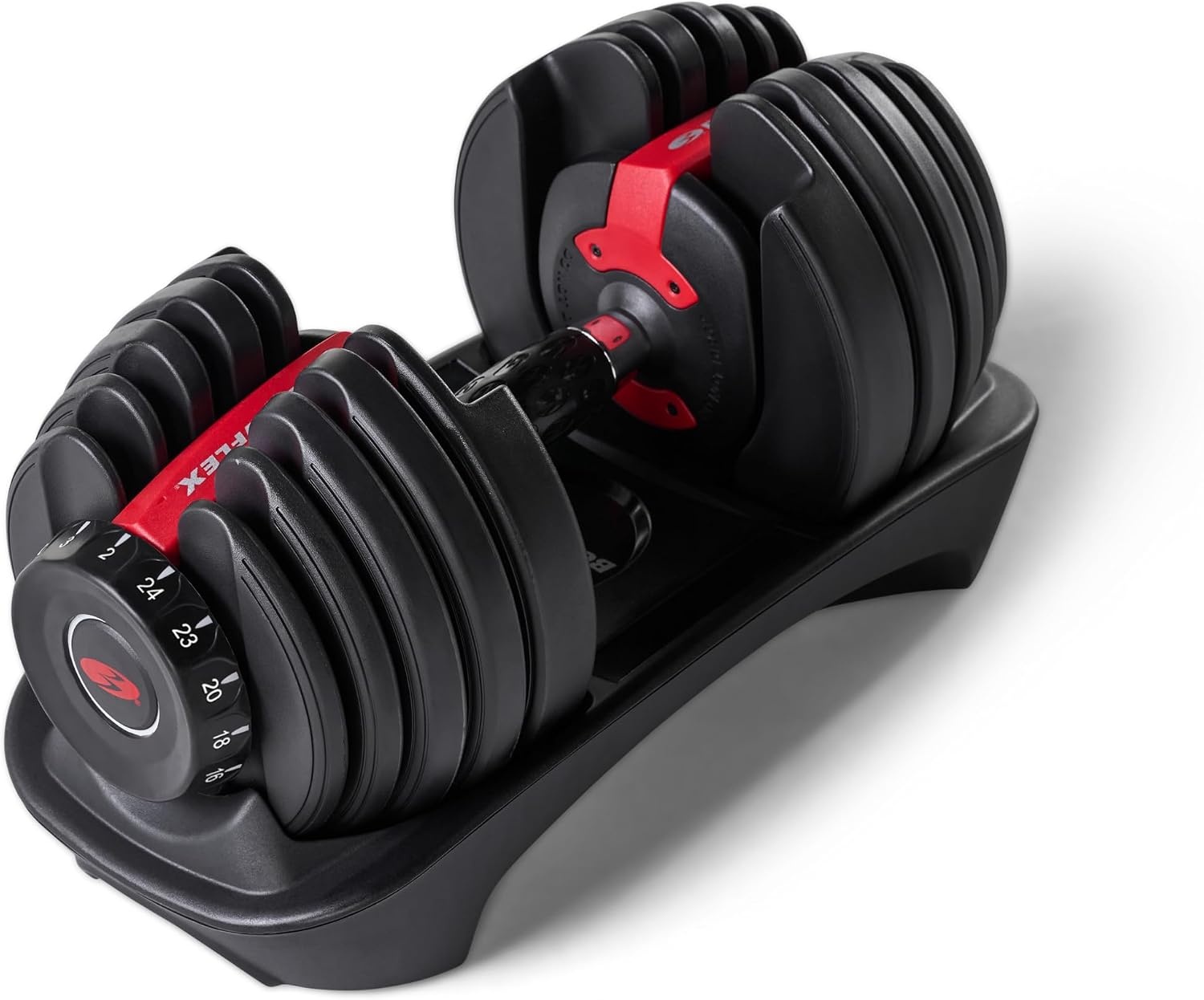 Verstelbare Halter Set 2-24 kg - Ruimtebesparend - Inclusief JRNY Lidmaatschap - Zwart - 30% Korting