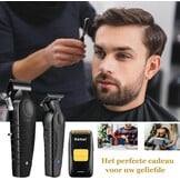 Professionele Tondeuseset Mannen: Baardtrimmer, Foliescheerapparaat, USB, 8 Kammen - 41% Korting!