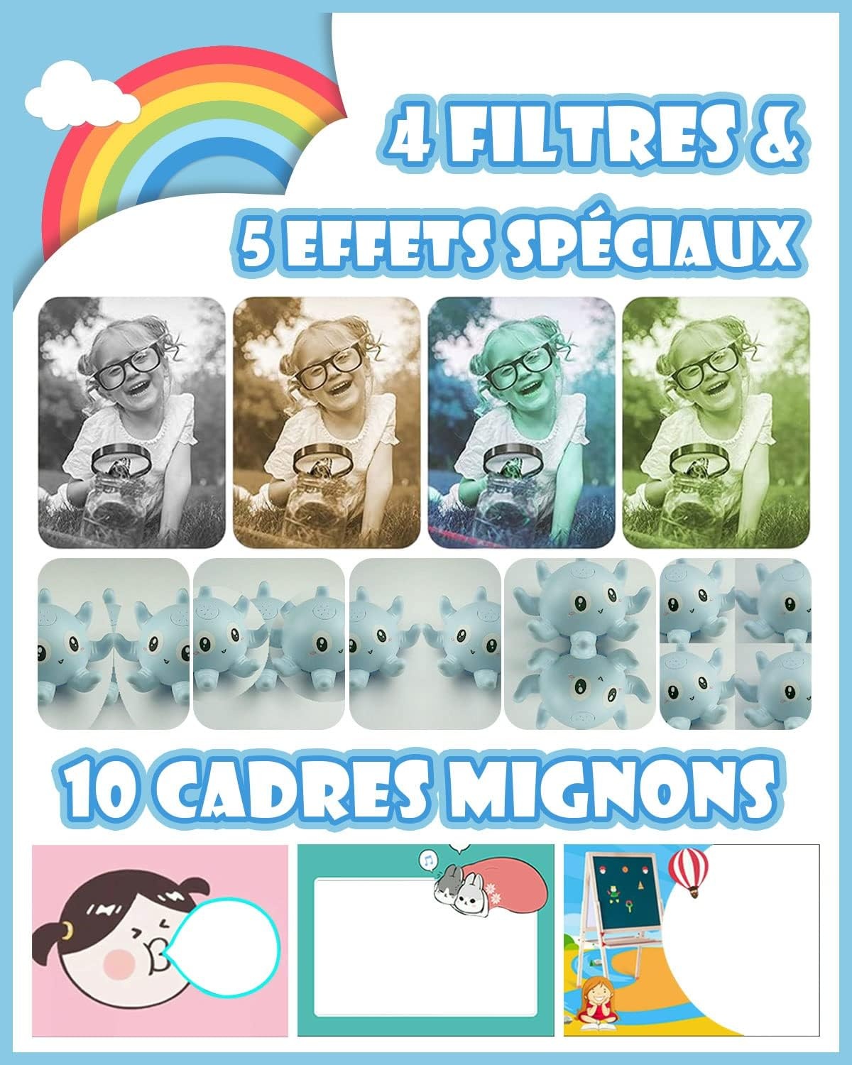 Kinder Camera 1080P HD Blauw - 33% Korting