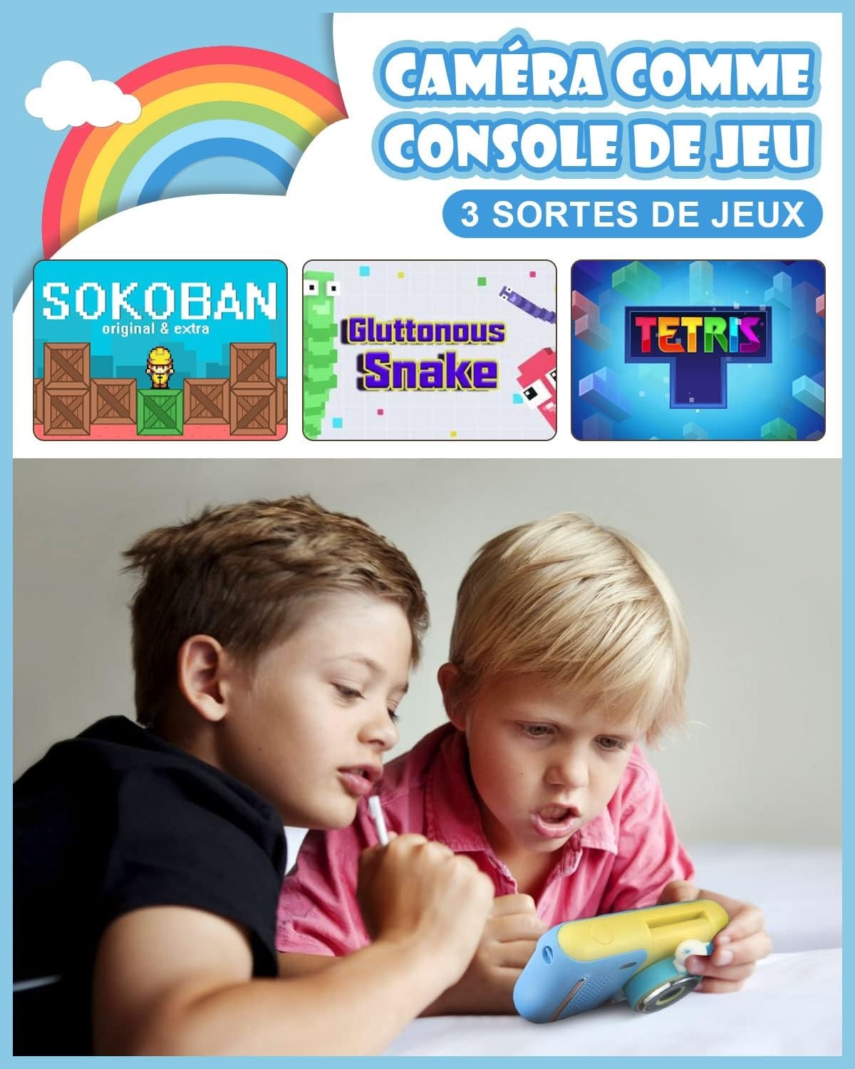 Kinder Camera 1080P HD Blauw - 33% Korting