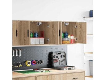VidaXL Garagewandkasten Sonoma Eikenhout 2 Stuks - 59% Korting!