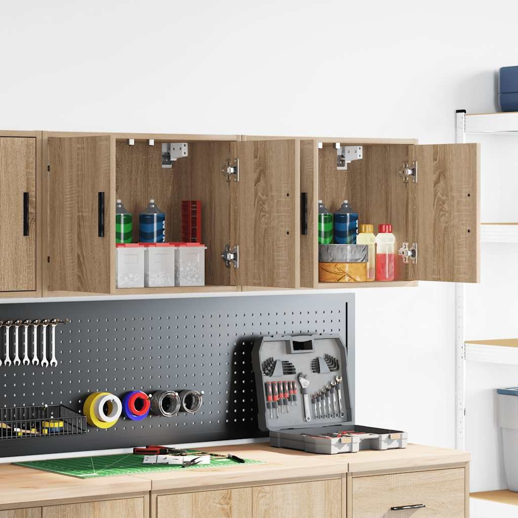 VidaXL Garagewandkasten Sonoma Eikenhout 2 Stuks - 59% Korting!