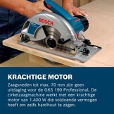 Bosch GKS 190 Cirkelzaag 1400W - 35% Korting