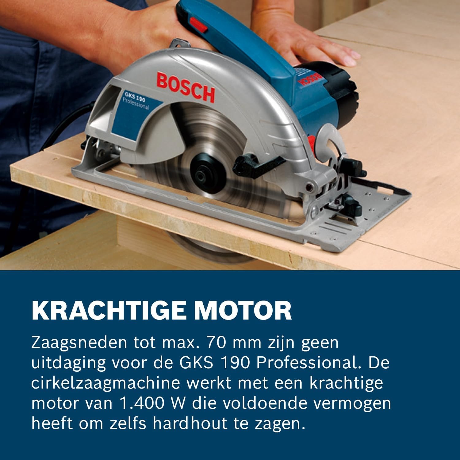 Bosch GKS 190 Cirkelzaag 1400W - 35% Korting