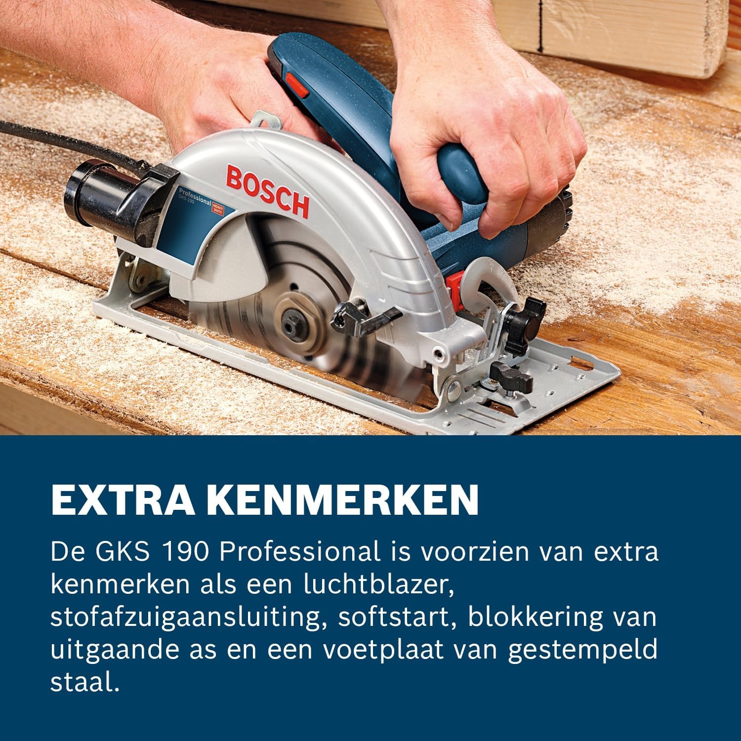 Bosch GKS 190 Cirkelzaag 1400W - 35% Korting