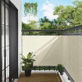 VidaXL Balkon Scherm Crème 110x1000 cm - UV- en Waterbestendig