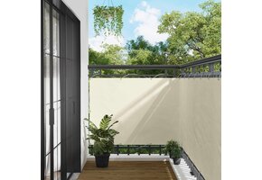 VidaXL Balkon Scherm 110x1000cm Crème - 40% Korting