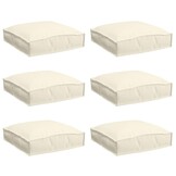 vidaXL Kussen 6 stuks Oxford Stof Crème 40x40cm - 34% Korting