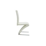 Eetkamerstoelen Kunstleer Wit - 2 stuks - 35% Korting