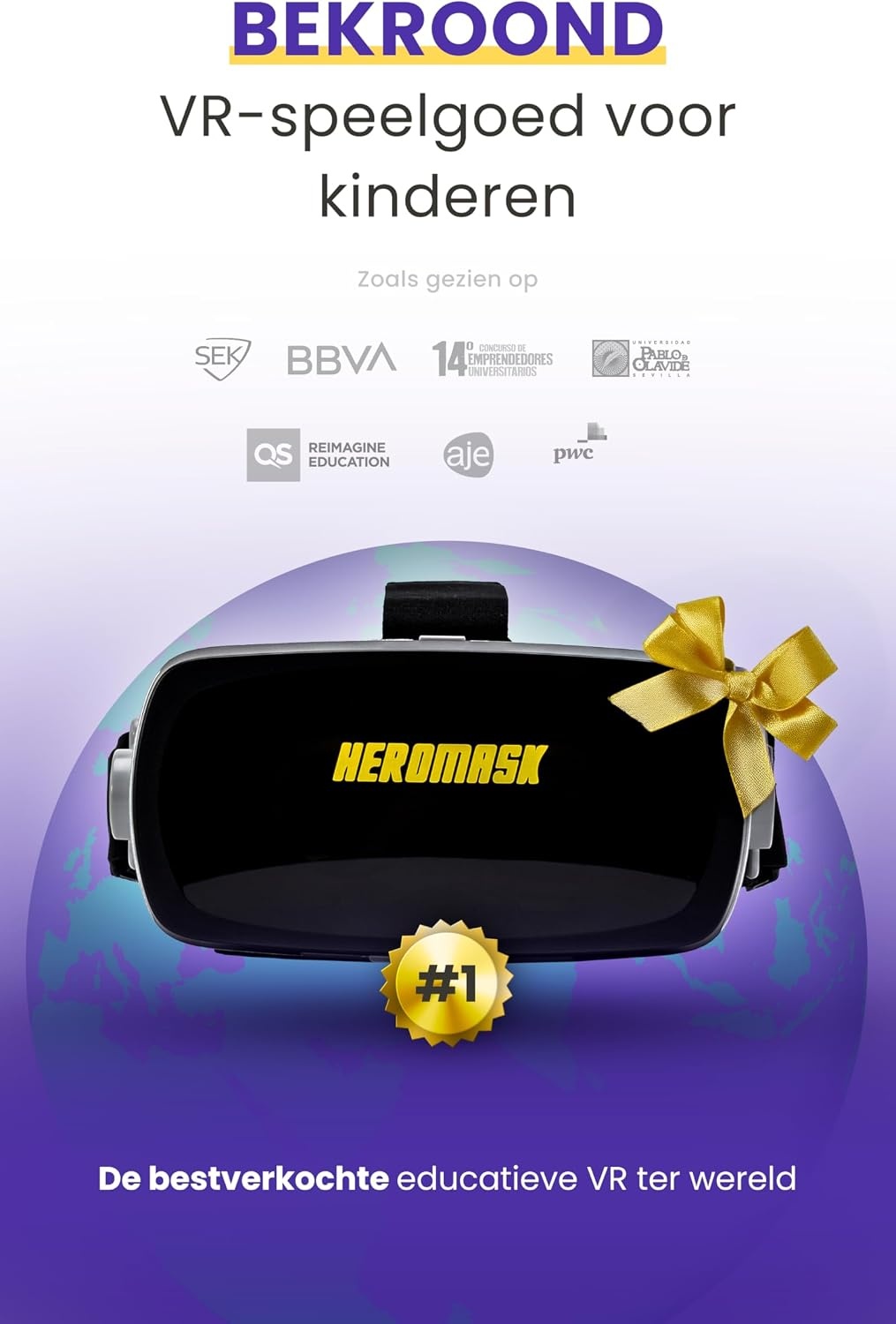 Heromask VR-bril Kinderen: Wiskunde leren in 3D - 34% Korting