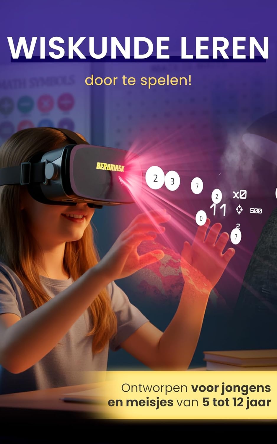 Heromask VR-bril Kinderen: Wiskunde leren in 3D - 34% Korting