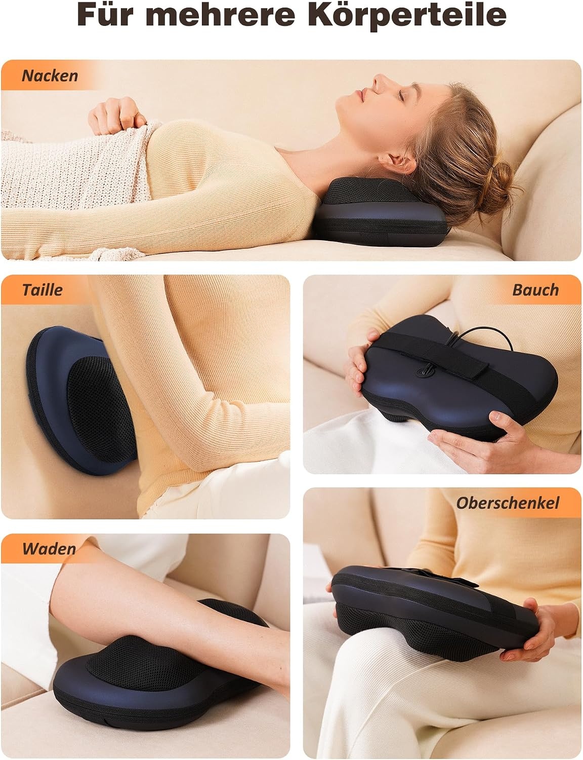 KNQZE Nekmassageapparaat met Warmtefunctie - 33% Korting