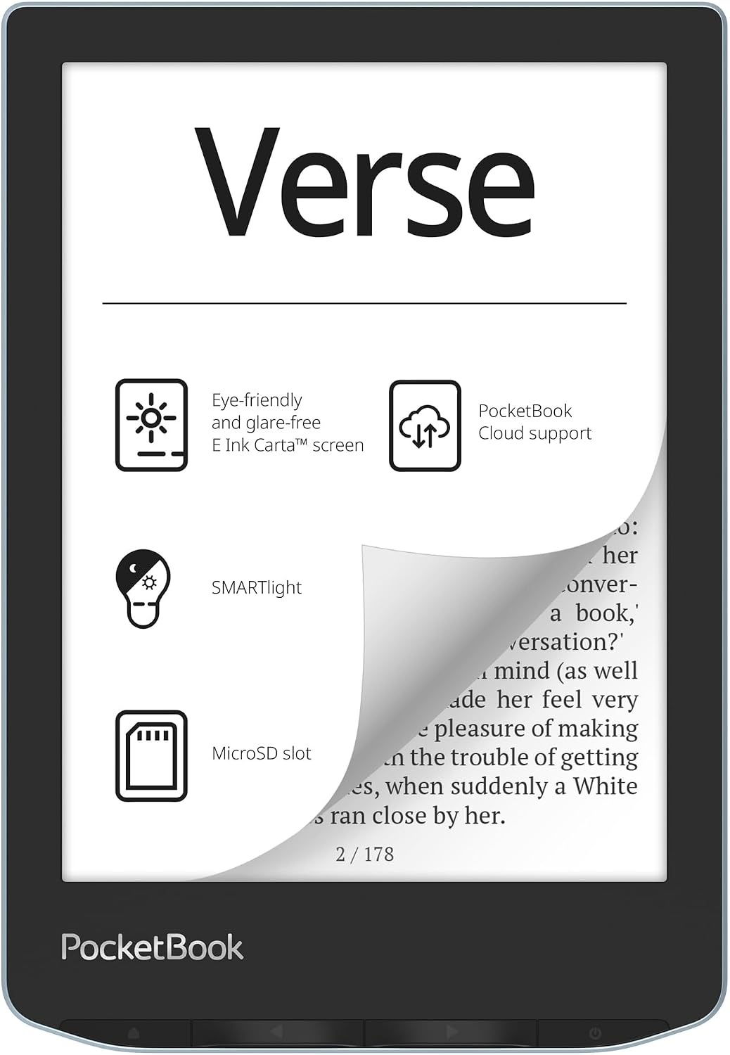 PocketBook Verse E-Reader 6" Blauw - 35% Korting
