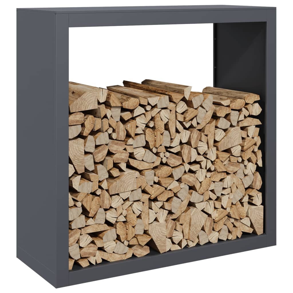 vidaXL Haardhoutrek Staal Antraciet 100x40x100 cm (35% korting)