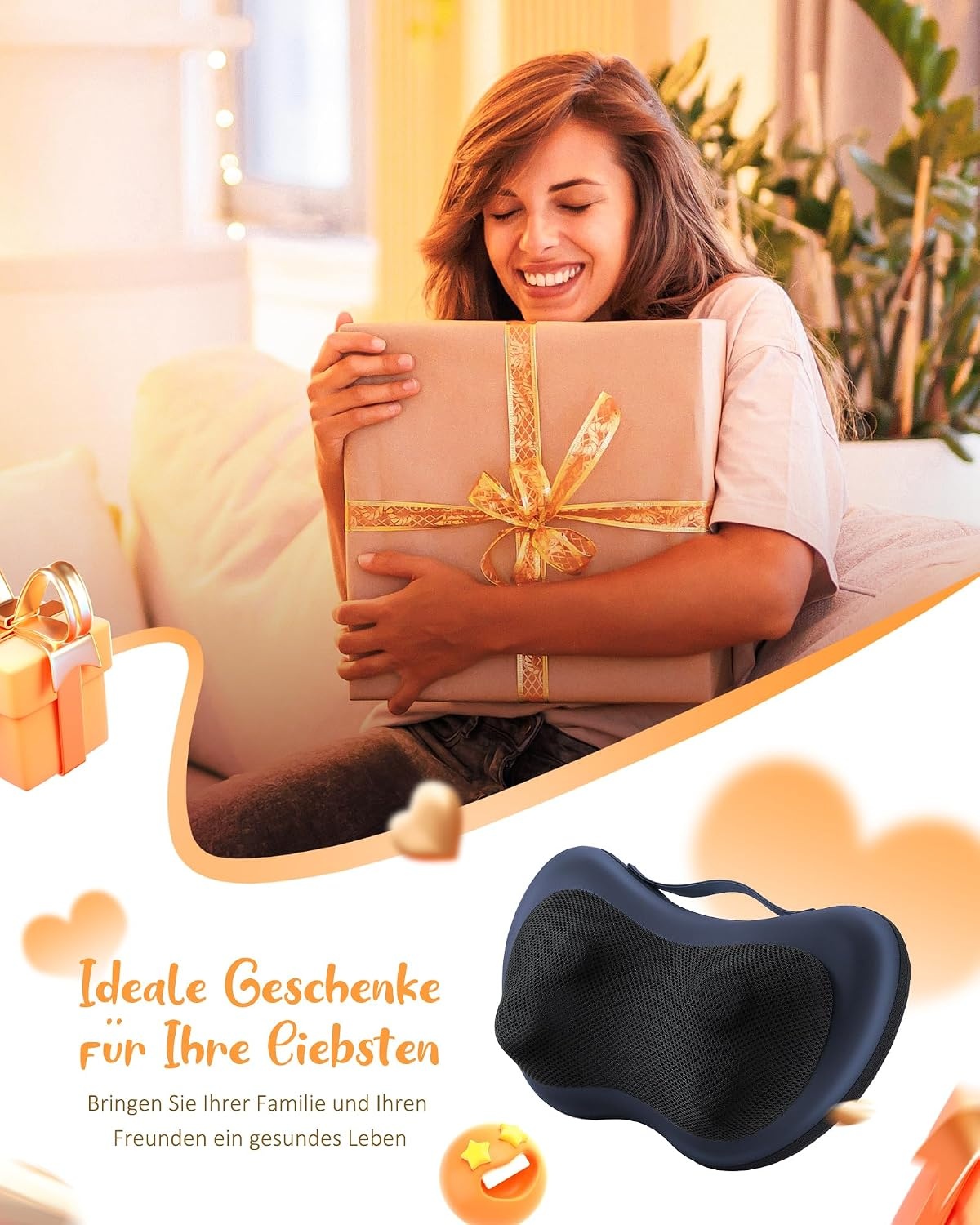 KNQZE Nekmassageapparaat met Warmtefunctie - 33% Korting