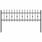 Spike Hek Zwart 200x130 cm Gepoedercoat Staal - 46% Korting!