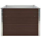 Verhoogde Plantenbak 160x80x45 cm Gegalvaniseerd Staal Bruin - 34% Korting