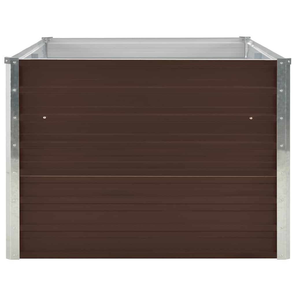 Verhoogde Plantenbak 160x80x45 cm Gegalvaniseerd Staal Bruin - 34% Korting