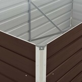 Verhoogde Plantenbak 160x80x45 cm Gegalvaniseerd Staal Bruin - 34% Korting