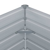 Verhoogde Plantenbak 160x80x45 cm Gegalvaniseerd Staal Bruin - 34% Korting