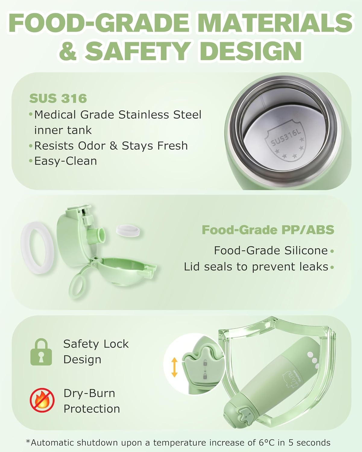 Draagbare Flessenwarmer Baby Lilian&Gema - Snel & Veilig - 350ml - 34% Korting