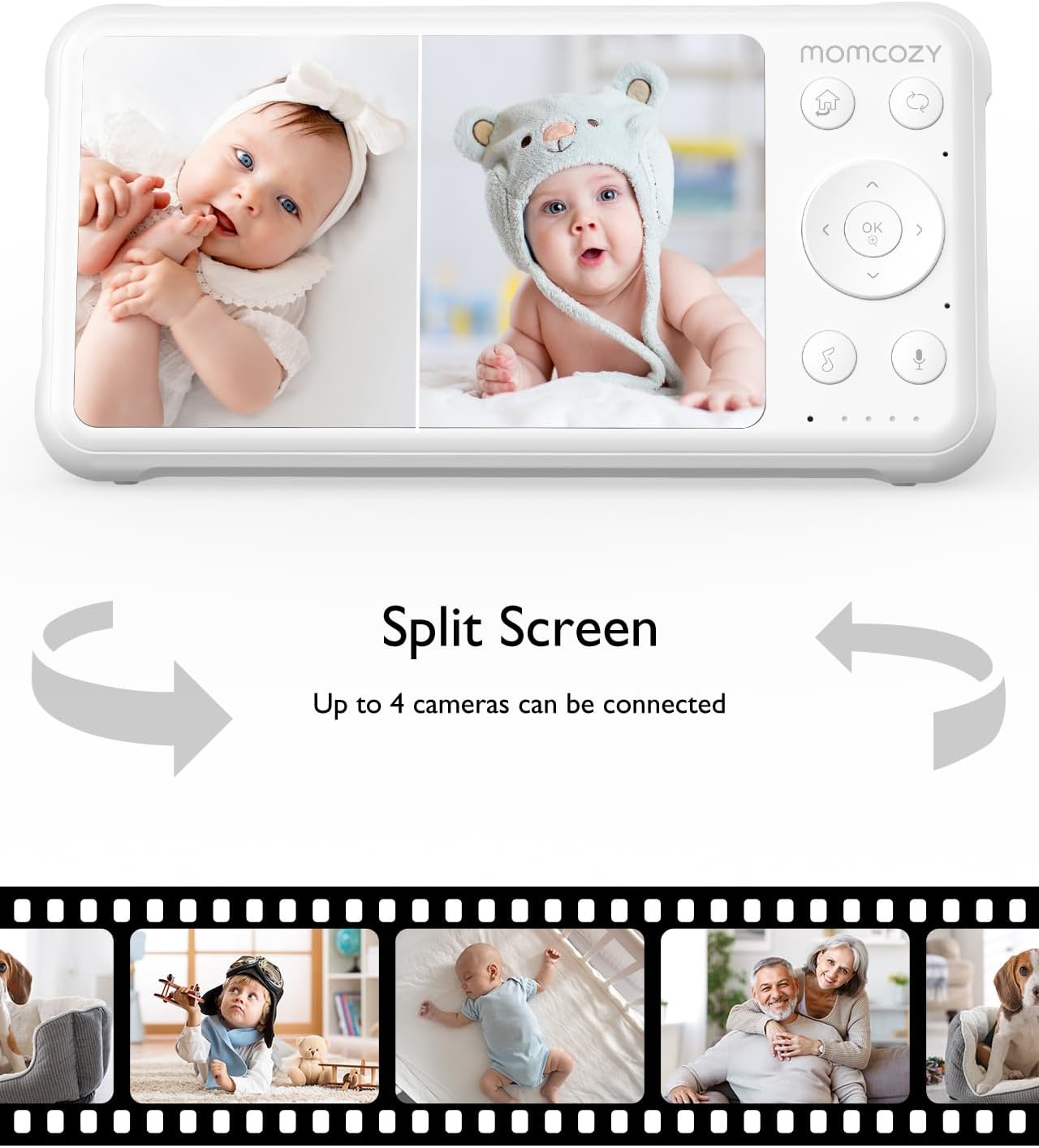 Momcozy Babyfooncamera BM01 HD 1080p met Nachtzicht & 2-weg Audio - 34% Korting