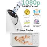 Momcozy Babyfooncamera BM01 HD 1080p met Nachtzicht & 2-weg Audio - 34% Korting
