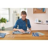 Dahle papiersnijder A4 blauw, 8 vellen, 34% korting