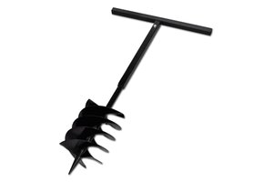 Grondboor met handvat & schroefkop 200mm Zwart - 40% Korting