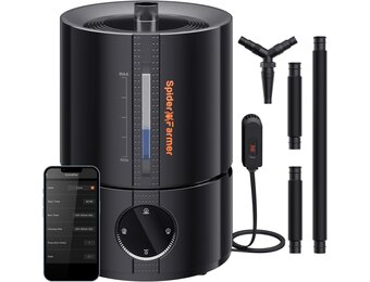 Spider Farmer Luchtbevochtiger 5L met Hygrometer - Zwart (54% Korting)