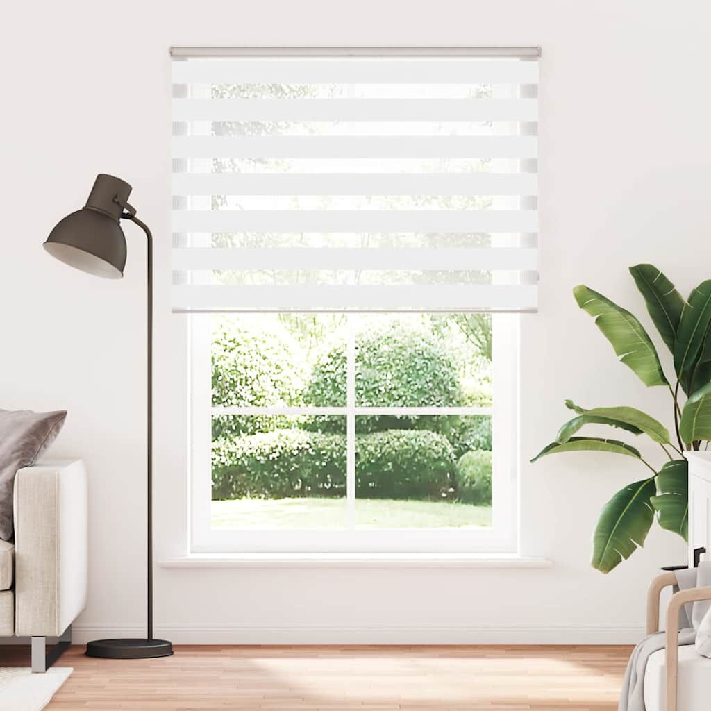 VidaXL Zebra Rolgordijn Wit 165x200 cm - 34% Korting