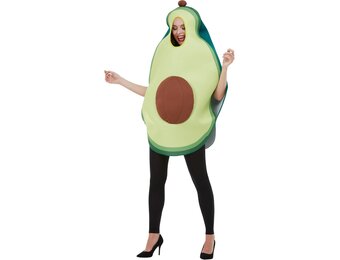 Avocado Kostuum Volwassenen - Groen met Capuchon - 28% Korting